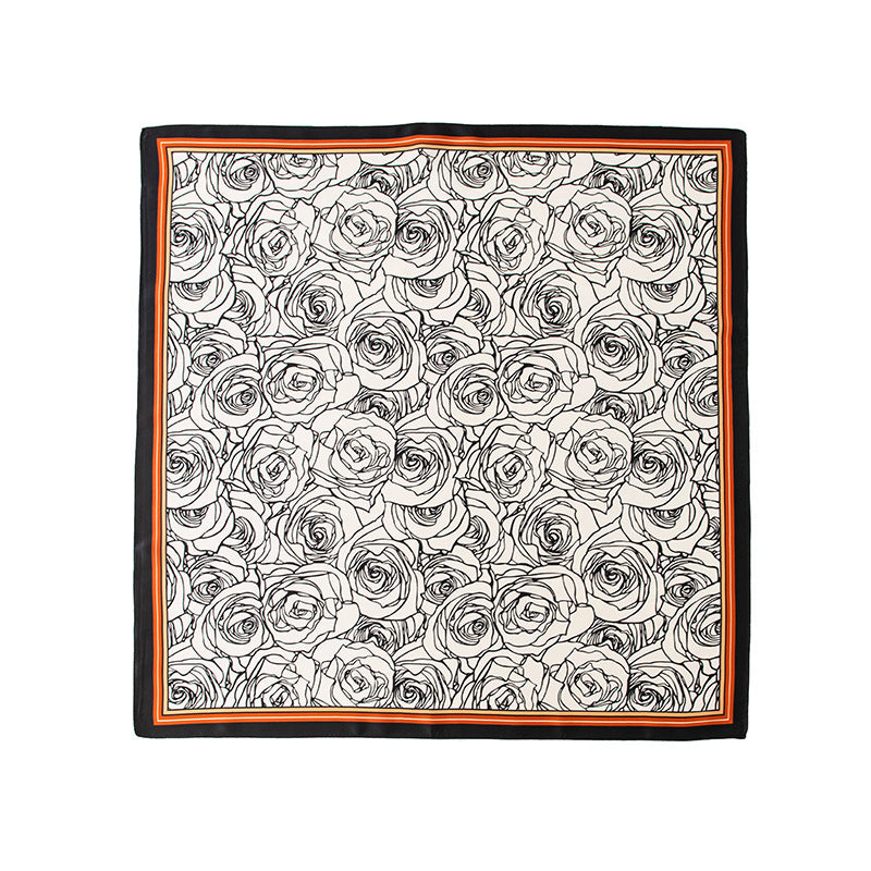 Silk scarf - Monte Cristo Rose