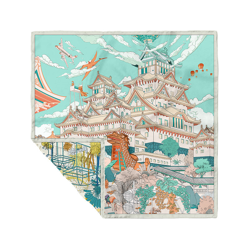 Silk scarf - 50*50 CM