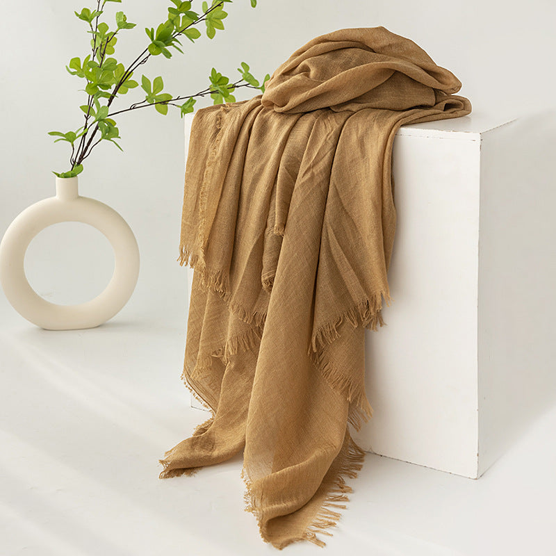 Flax scarf - Organic Dyeing