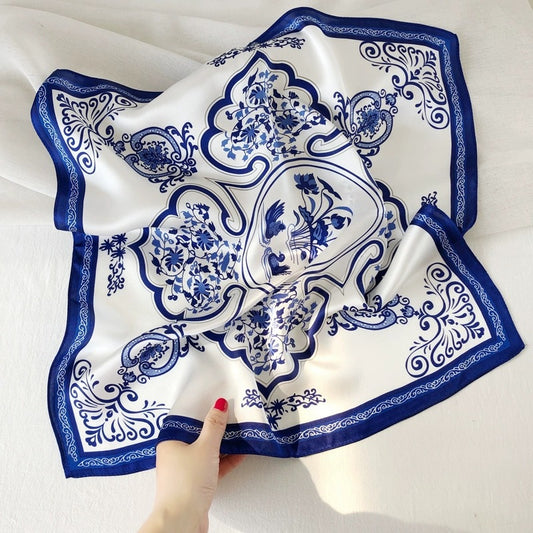 Silk scarf - Porcelaine