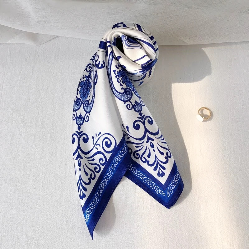 Silk scarf - Porcelaine