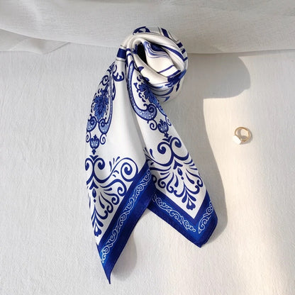 Silk scarf - Porcelaine