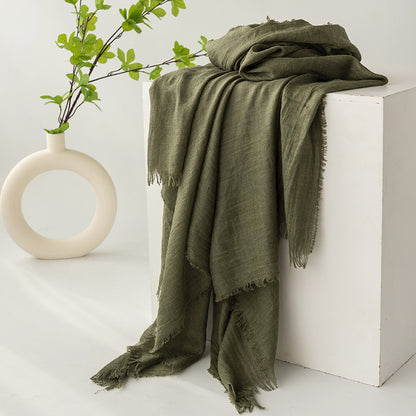 Flax scarf - Organic Dyeing