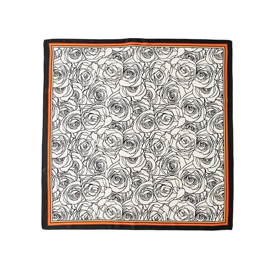 Silk scarf - Monte Cristo Rose