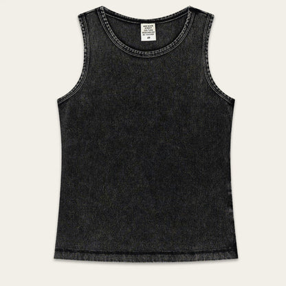 Embroidery sleeveless tank vest