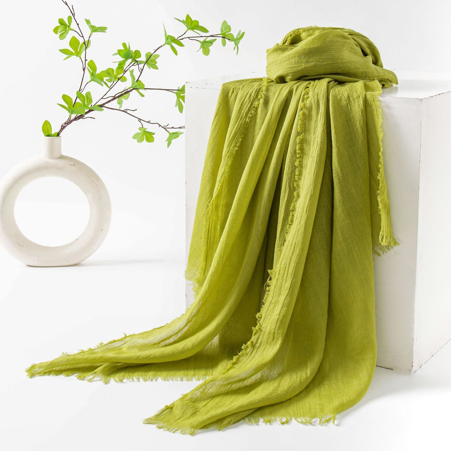 Flax scarf - Organic Dyeing