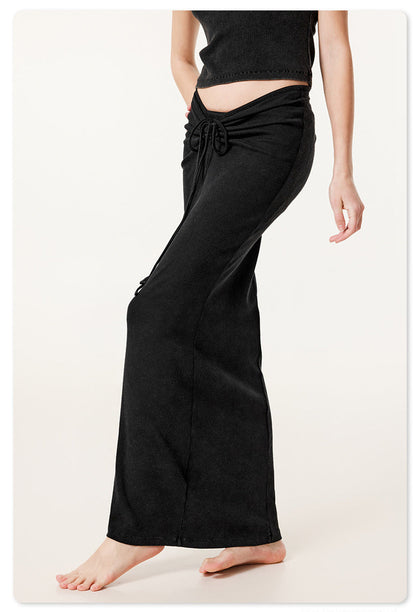 Cotton skirt two-piece set