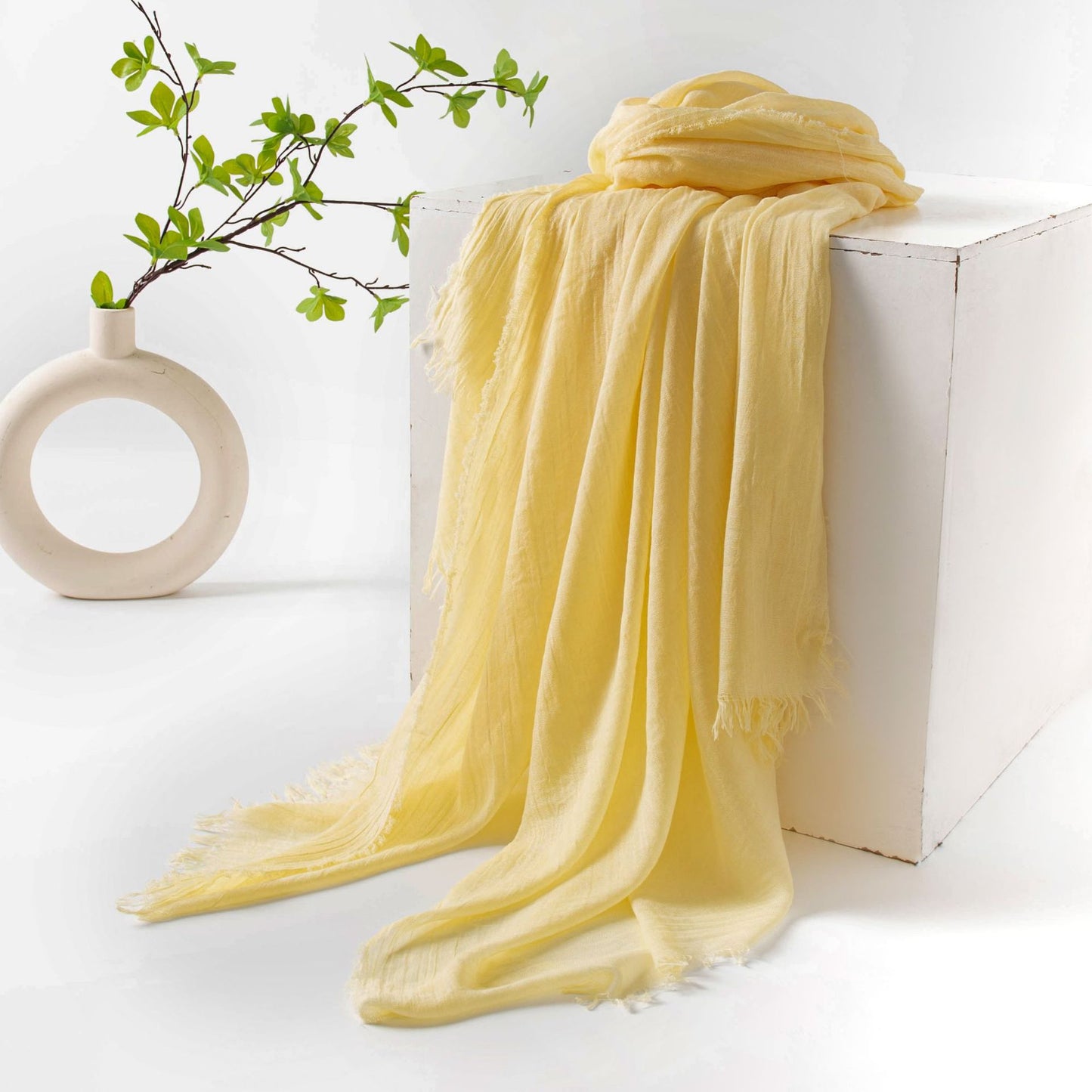 Flax scarf - Organic Dyeing