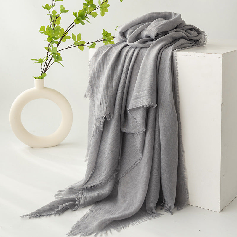 Flax scarf - Organic Dyeing
