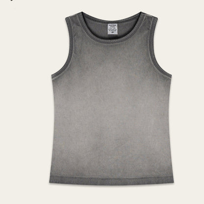Embroidery sleeveless tank vest